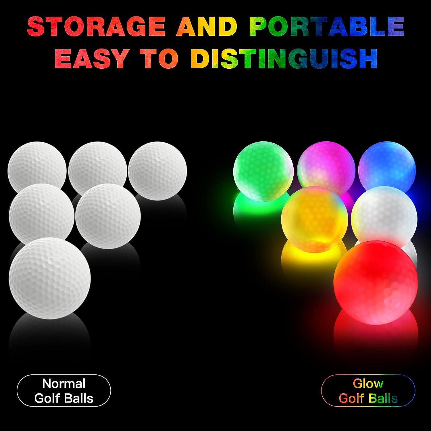 Glow in The Dark Golf Balls, Night Glowing Long Distance LED Golf Ball