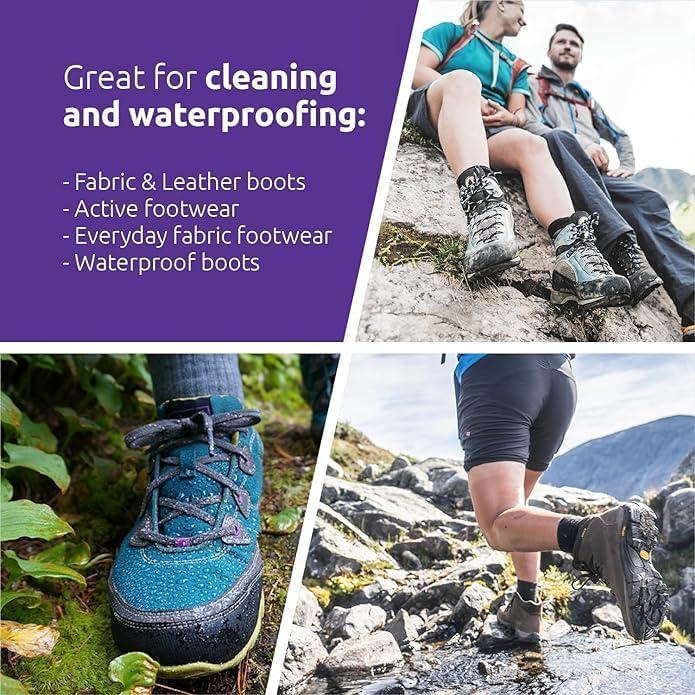 Nikwax FABRIC LEATHER SHOE CARE KIT with Cleaning Gel for