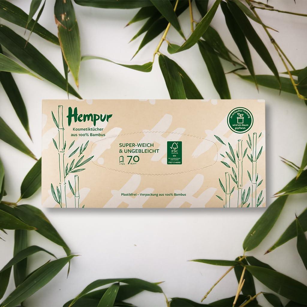 Hempur Bamboo Cosmetic Towels - Super Soft Sustainable Unbleached  Chemical-Free - 20x70cm - 20 Pack