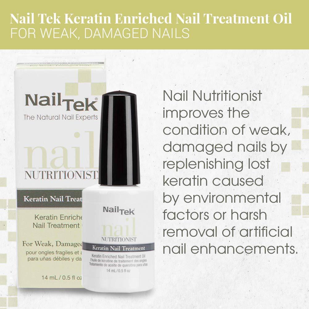 Nail Tek Nail Nutritionist, Keratin Enriched Nail Treatment Oil for