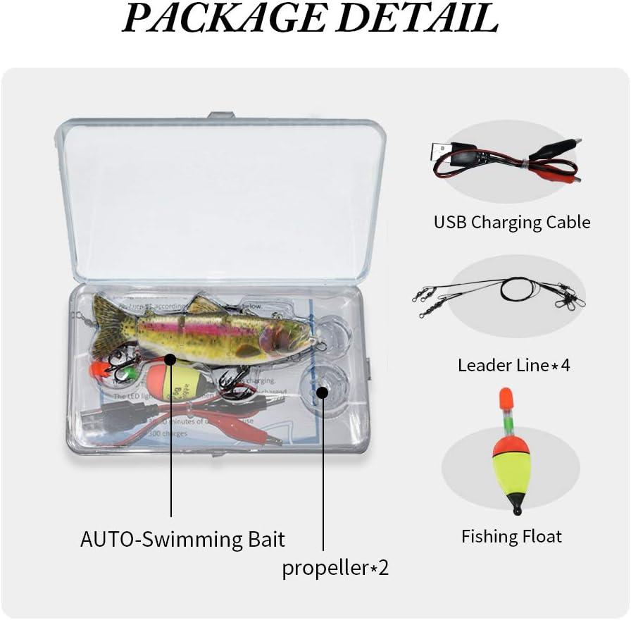 ods lure Robotic Swimming Lure USB Rechargeable LED Light 4
