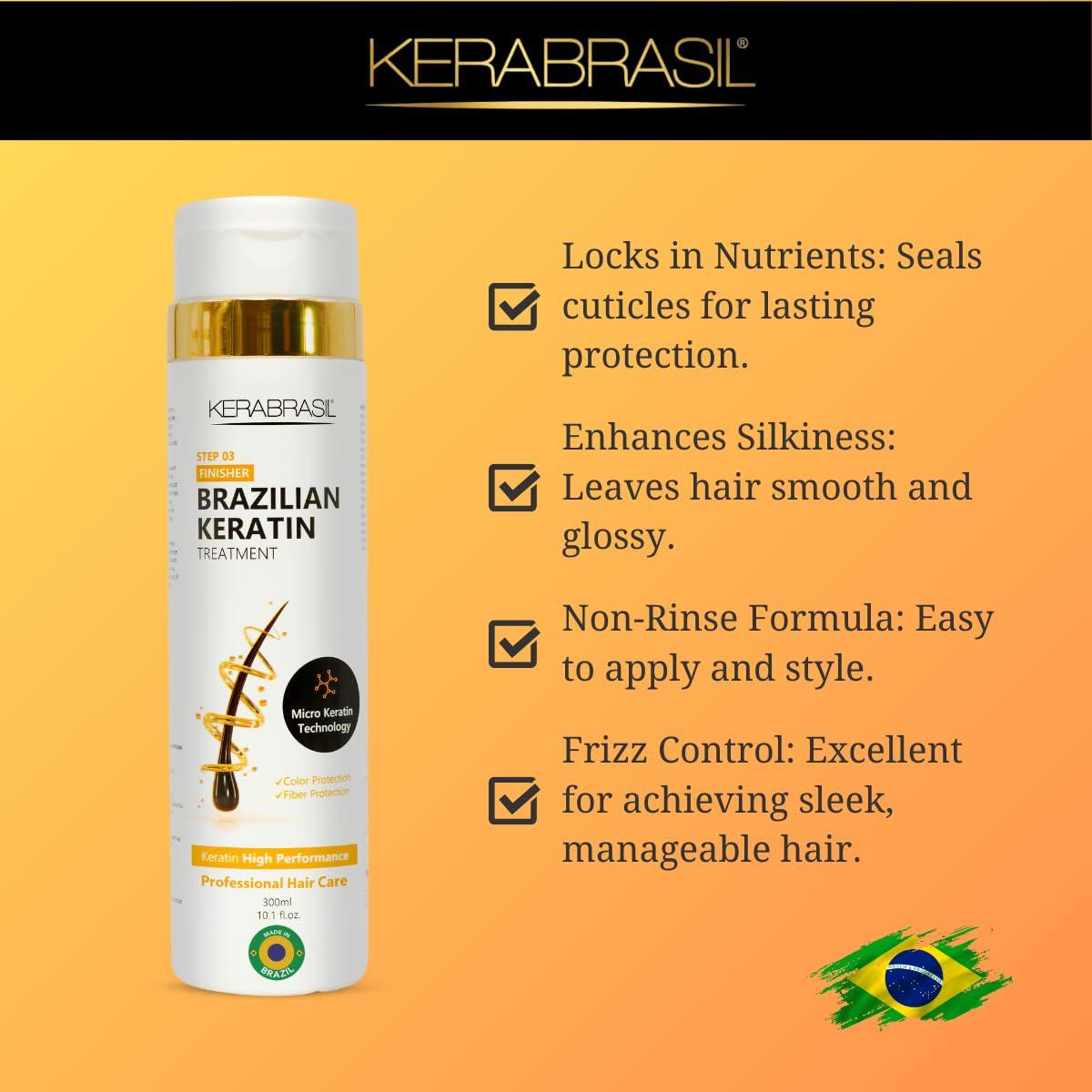 KeraBond Brazilian Detox 10本セット Keratin Hair Care Set - 300 ml Shampoo Treatment Cream