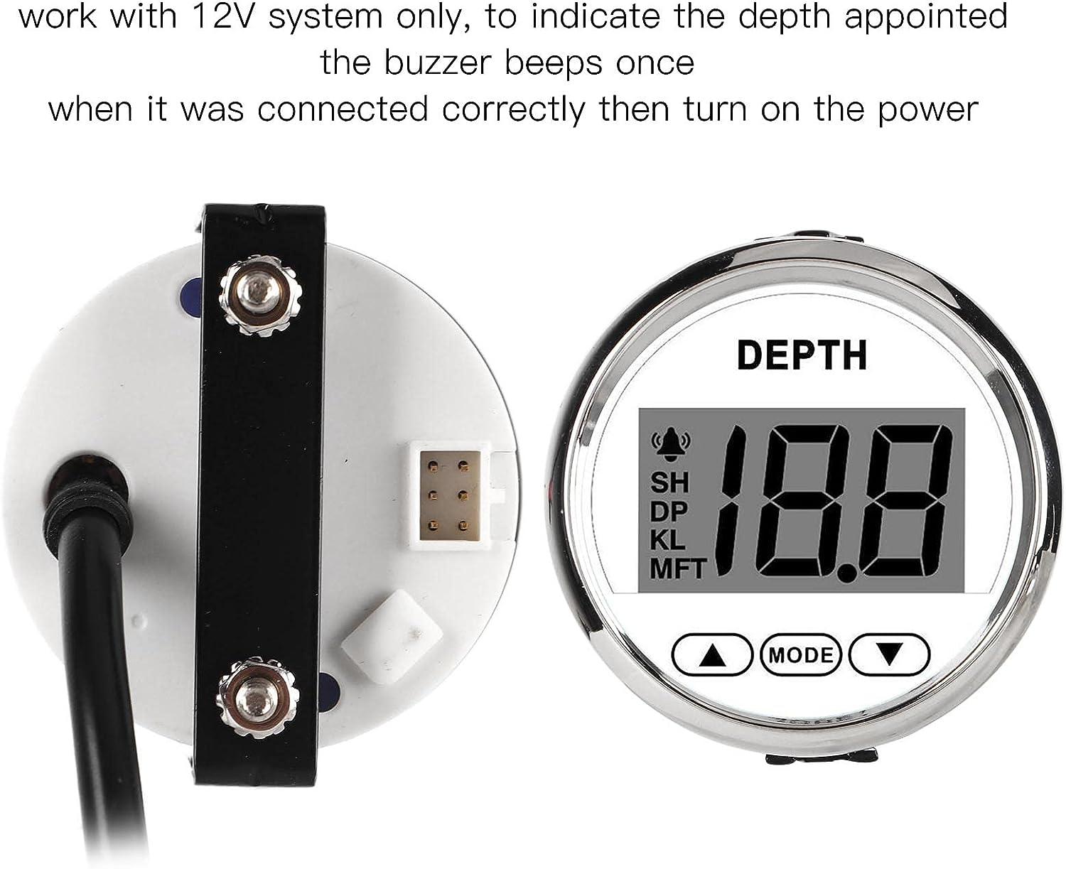 Buy Dash Depth Sounder Waterproof Depth Gauge for Yachts & Boats