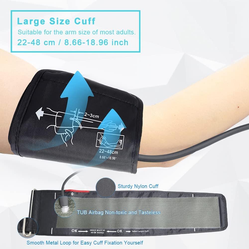ELERA Wireless Arm Blood Pressure Monitor Rechargeable Upper Arm Blood  Pressure Cuff Measuring BP Heart Rate All-in-ONE Design