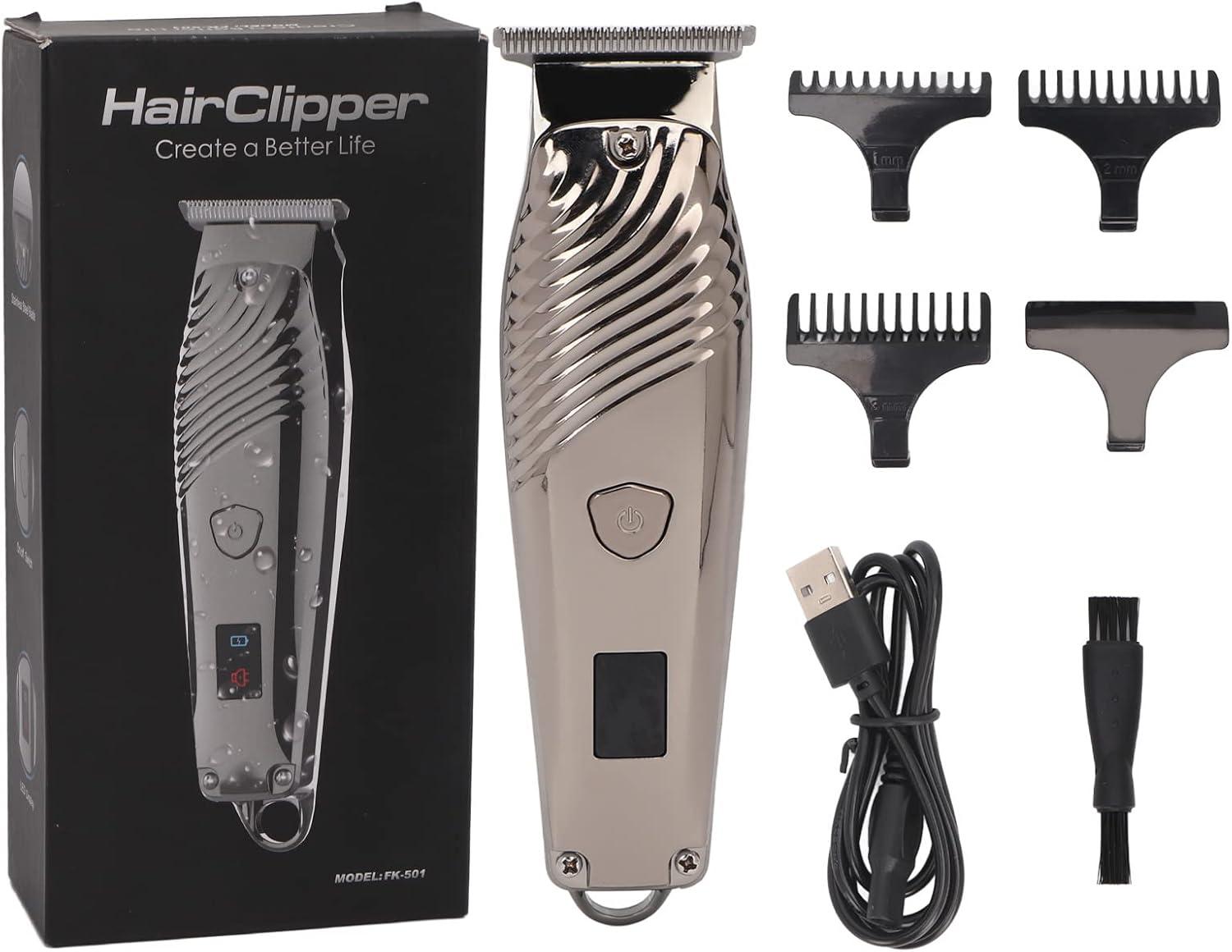 ANGGREK Electric Hair Trimmer, Barber Shop Clipper LED Digital Screen Strong Motor Low Noise Hair Clippers for Barber 2500mAh : ANGGREK Hair Trimmer, Electric Hair Trimmer