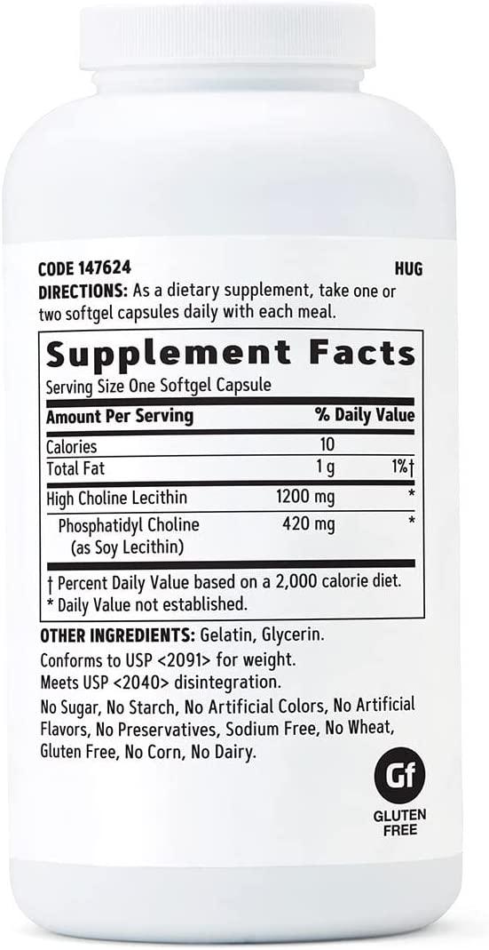 GNC Triple Lecithin 1200mg Softgels Promotes Heart, Liver, and