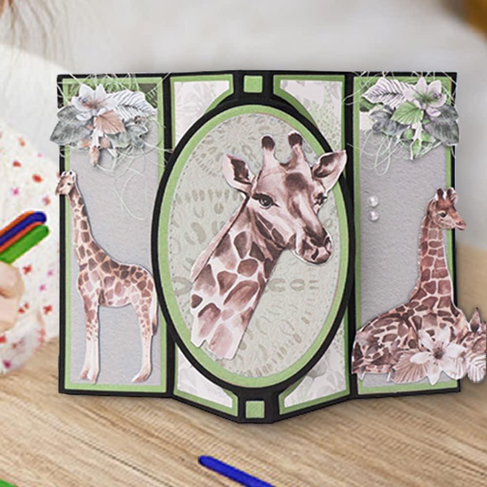 Estivaux 3D Card Shape Die Cuts for Card Making, Rectangular Shaped