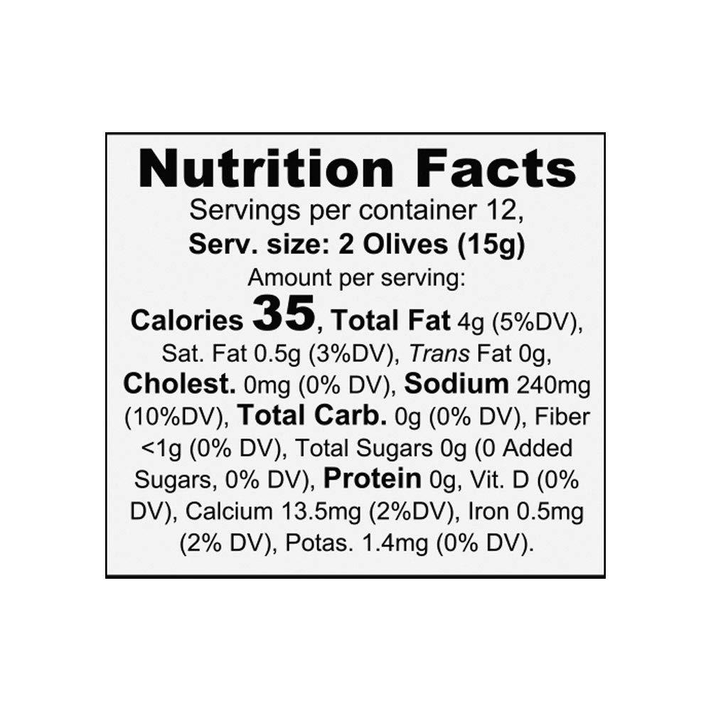 Organic Black Kalamata Olives NONGMO Gluten Free Large Pitted