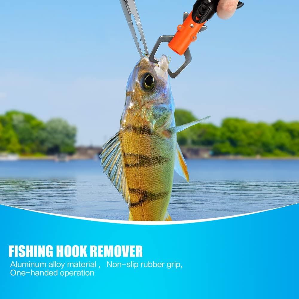 CASAVIDA Fishing Pliers with Fish Gripper Hook Remover, Muti