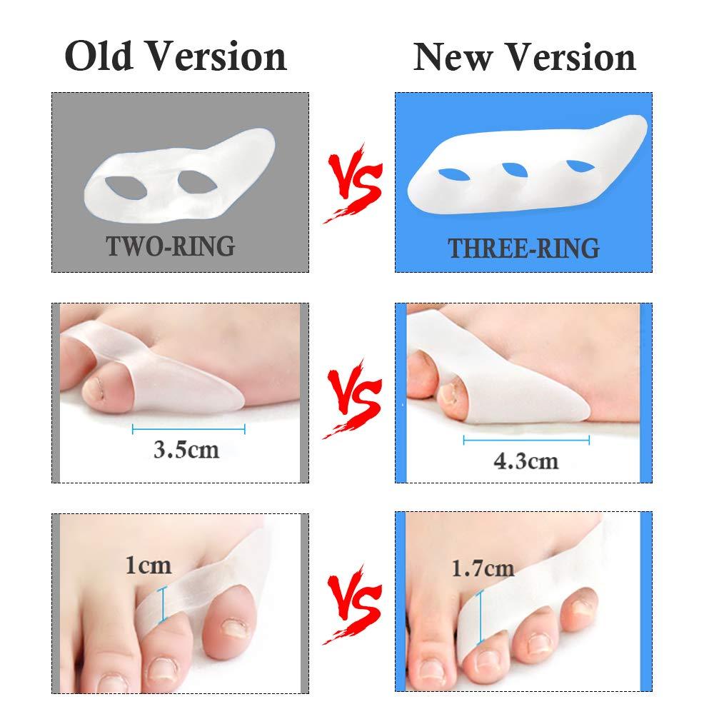 Pinky Toe Separator Tailors Bunion Pads, (10PCS) New Material, Gel