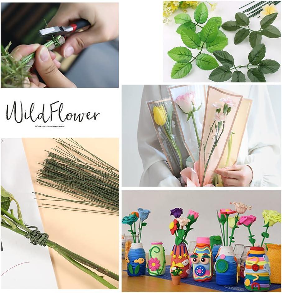 Piece Flower Arrangement Tool Kit, Masking Tape, 26 Gauge Green Inch Flower  Stem Wire, 22 Gauge Green Floral Wire For Bouquet Stem Wrap Florist
