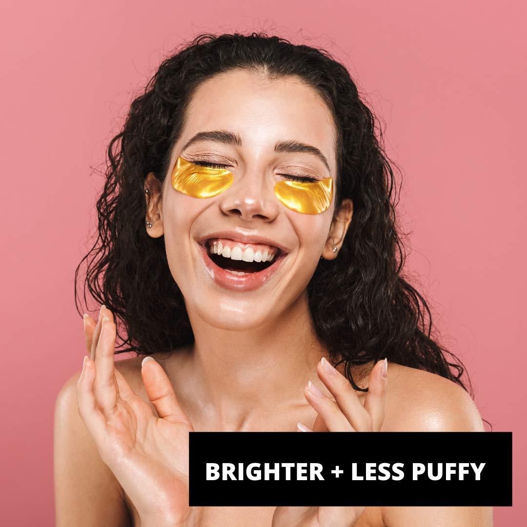 PURE SOL. Hydrogel Gold Eye Mask Hyaluronic Acid, Retinol Anti