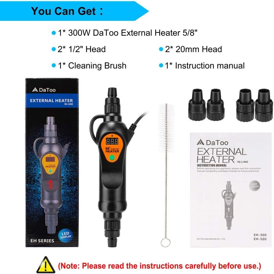 DaToo Aquarium External Heater inLine Fish Tank External Heater 300W