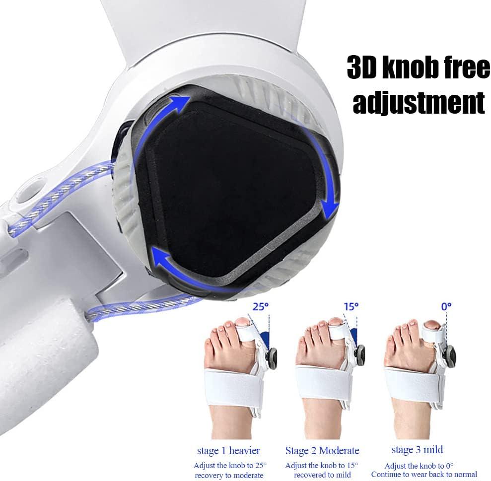 TPARIS Bunion Corrector Adjustable Hallux Valgus Corrector with 3D