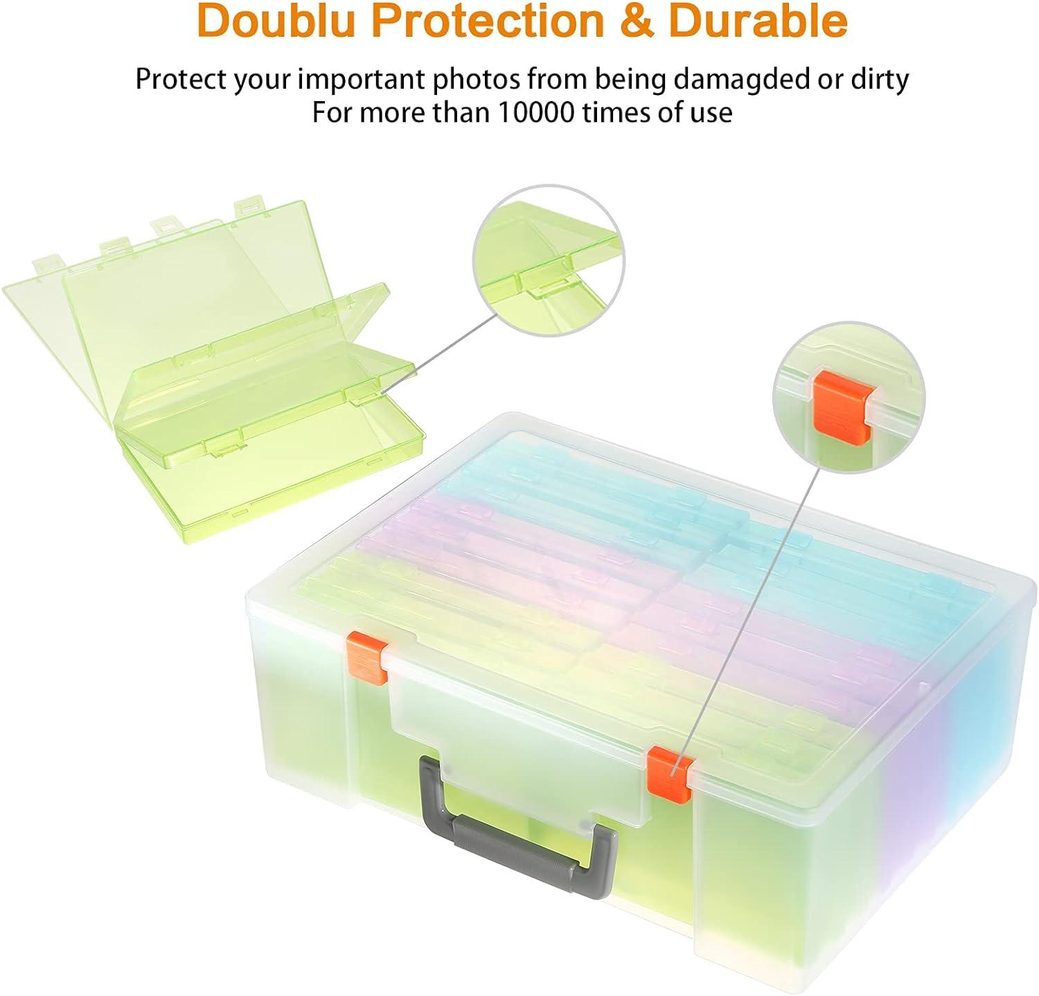 Photo Storage Bag 4x6 Photo Box Seed Sorting for Stationary Envelopes Stamps, Size: 29.97cmx12.19cm, Clear