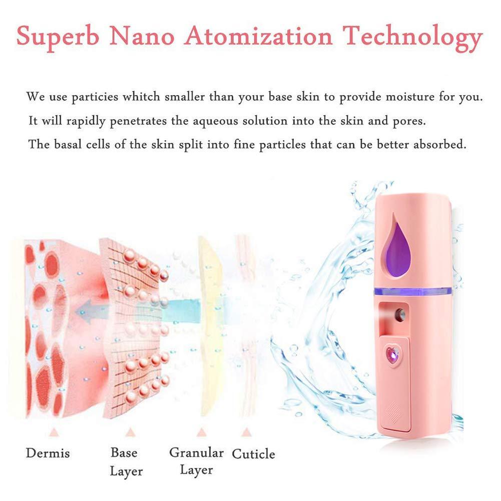Portable Nano Facial Mister Mini Facial Steamer Atomization Eyelash