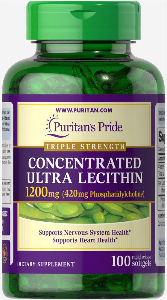 Puritan's Pride Concentrated Ultra Lecithin 1200 mg100 Rapid Release