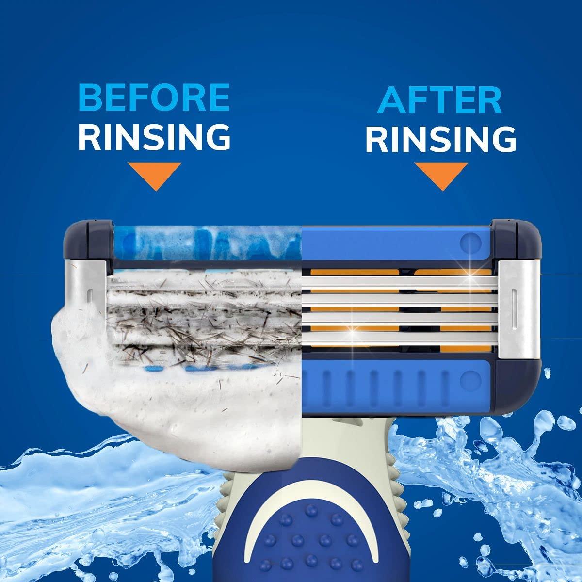 BIC EasyRinse AntiClogging Men's Disposable Razors for a Smoother