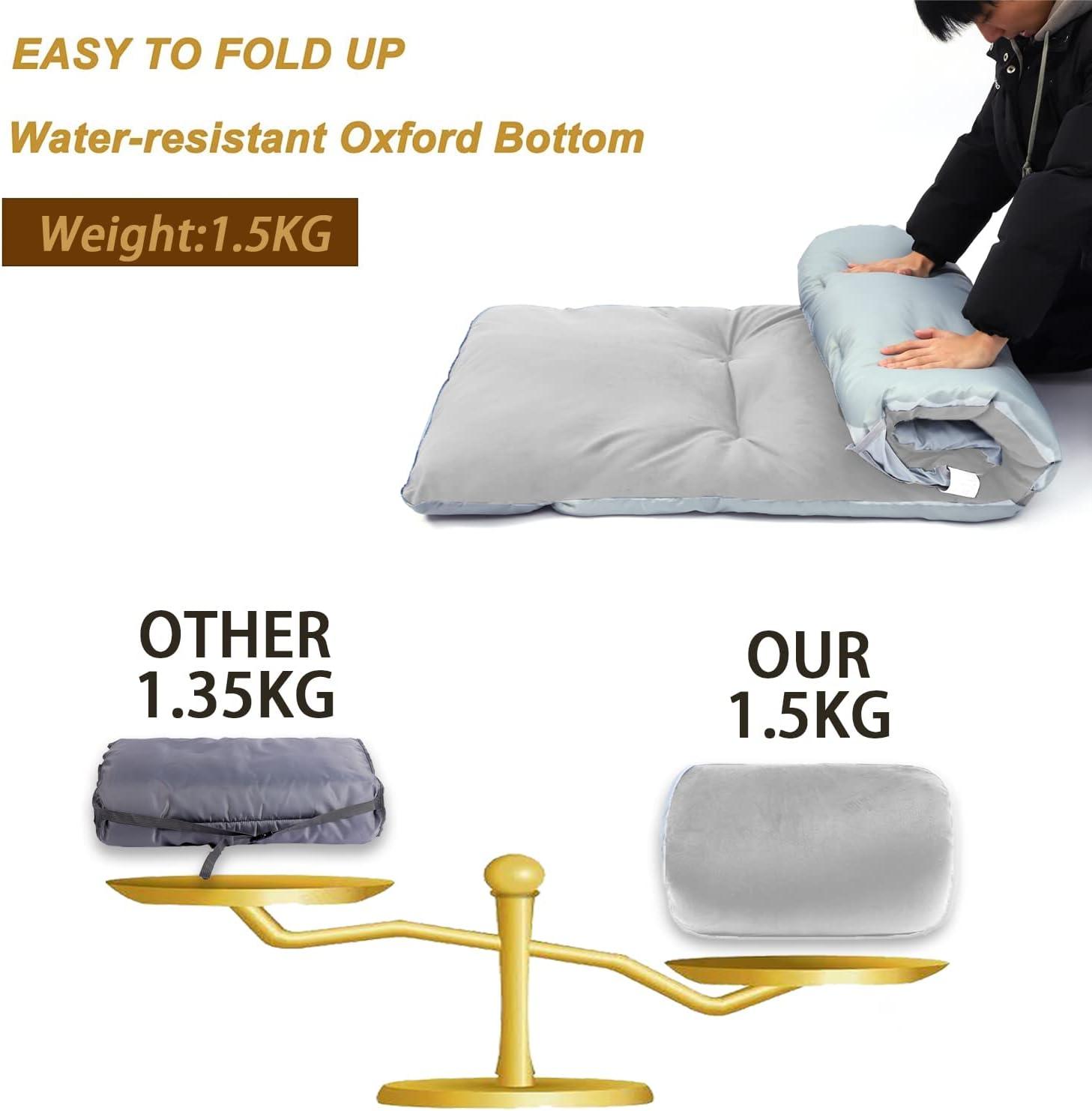 Gehannah Thick Camping Sleeping Pad Soft Comfortable Microfiber