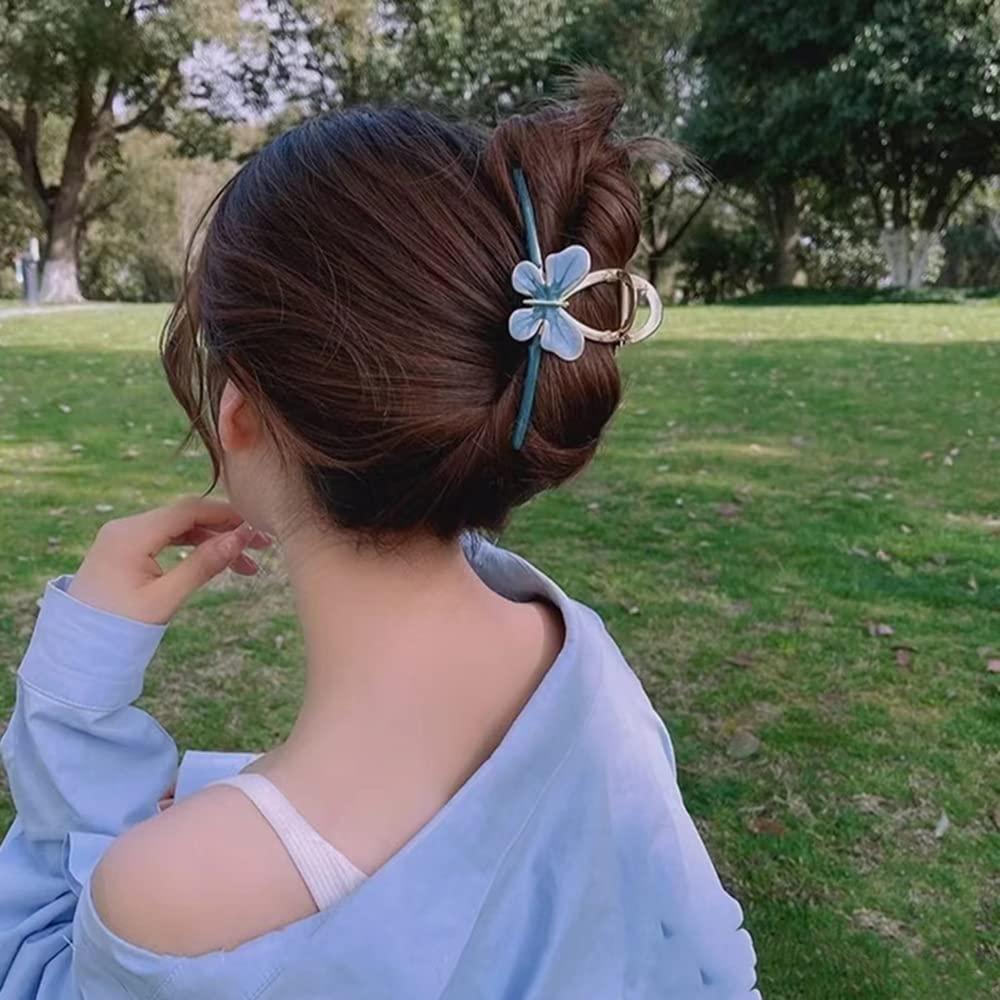 Butterfly Large Hair Clips Blue Butterfly Metal Hair Claw Clip Big Nonslip  Gold Hair Clamps Hair Accessories for Women Girls Thick and Medium Long Hair  Styling Jaw Clips Clamp Barrettes 1Pcs