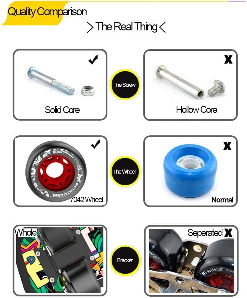 AsFrost Portable Roller Road Drift Skates Plate Maple Deck AntiSlip