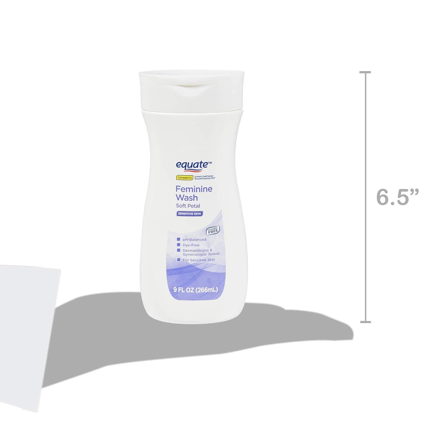 Equate Feminine Wash Sensitive Skin Soft Petal 9 oz to