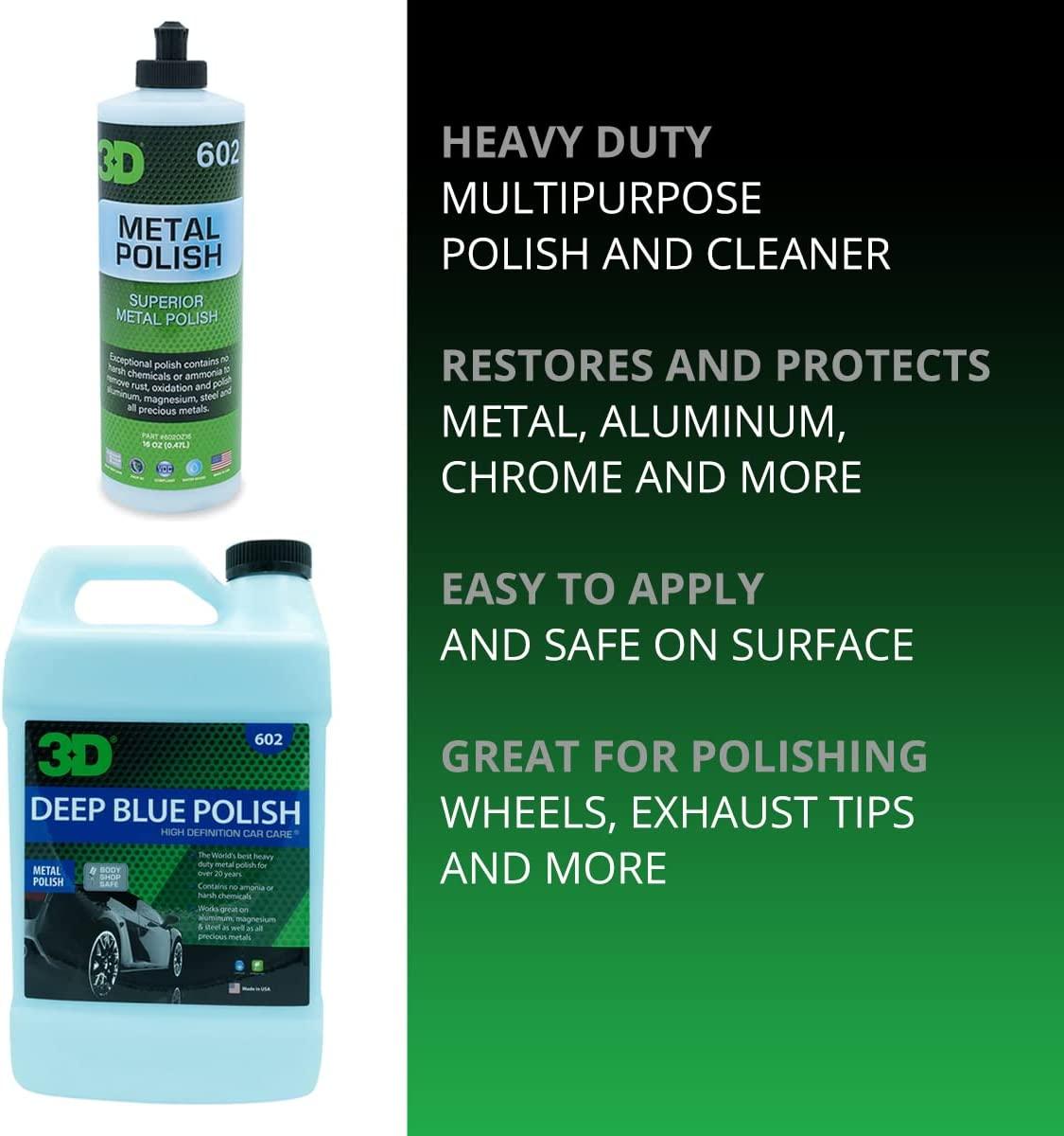 3D Metal Polish Heavy Duty Multi Purpose Cleaner and Restorer for