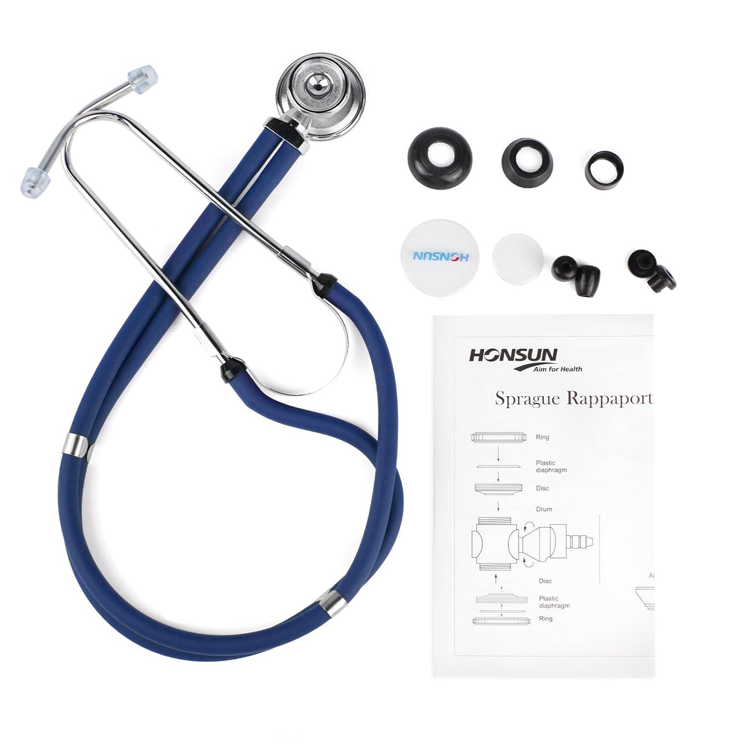 HONSUN Dual Head Stethoscope - Sprague Rappaport with Convertible