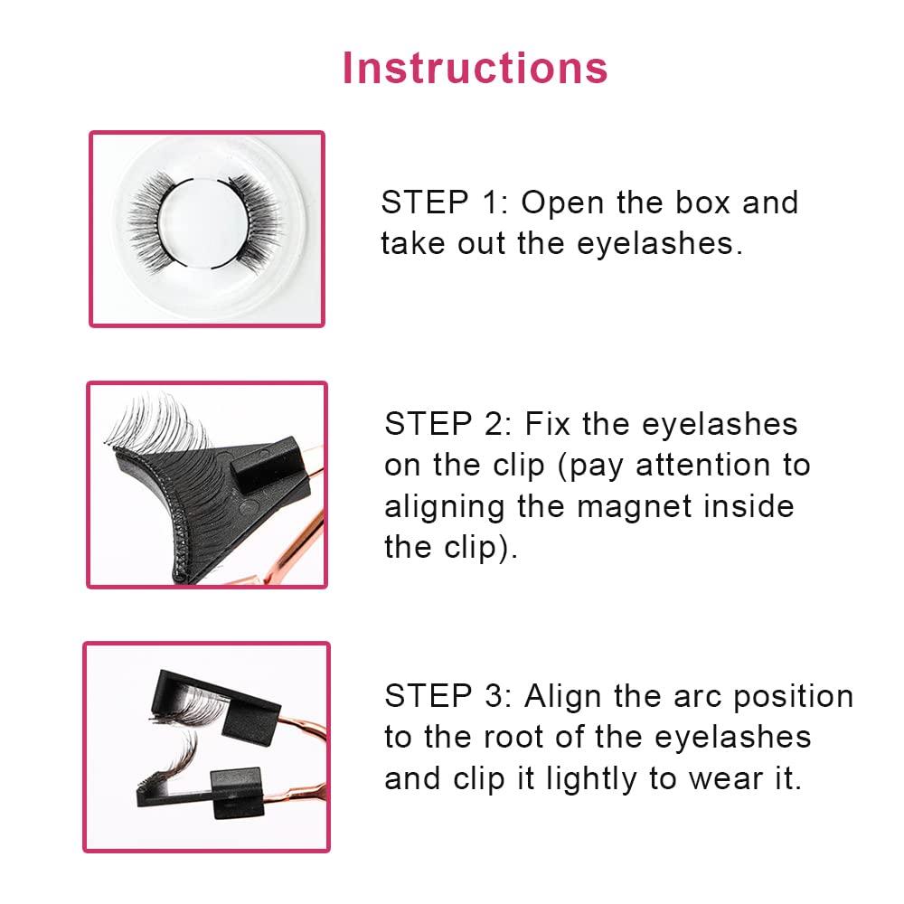 Luminaire Magnetic Lashes Applicator Tool Kit - Easy Application for ...