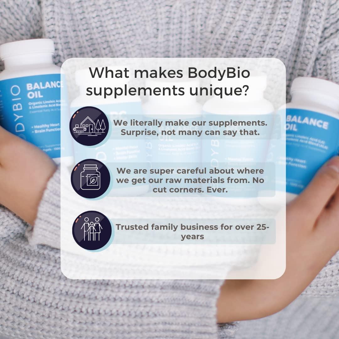 BodyBio Liquid Manganese for Bone Health, Connective Tissue