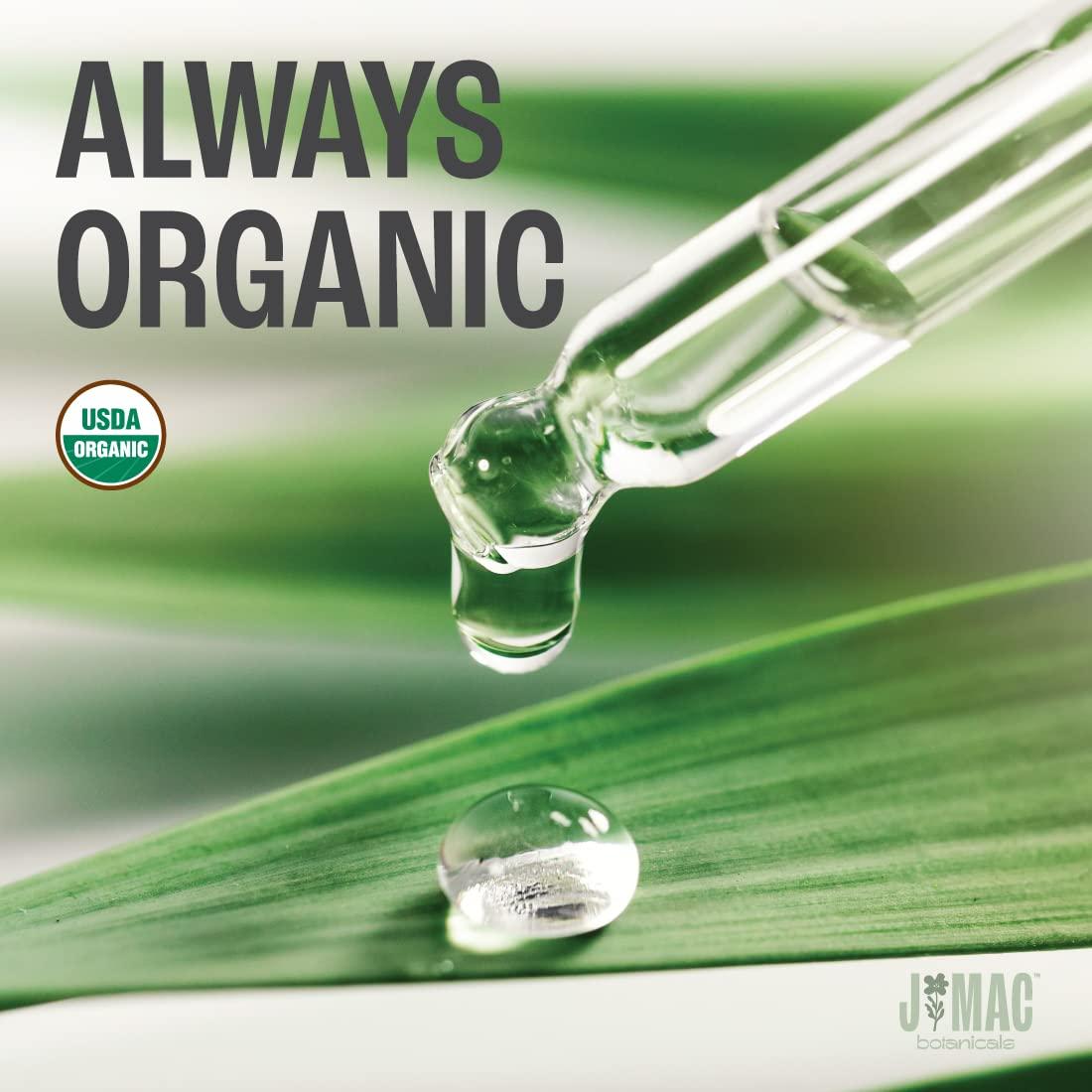 J MAC BOTANICALS Organic Castor Oil 16 oz Cold Pressed Hexane Free