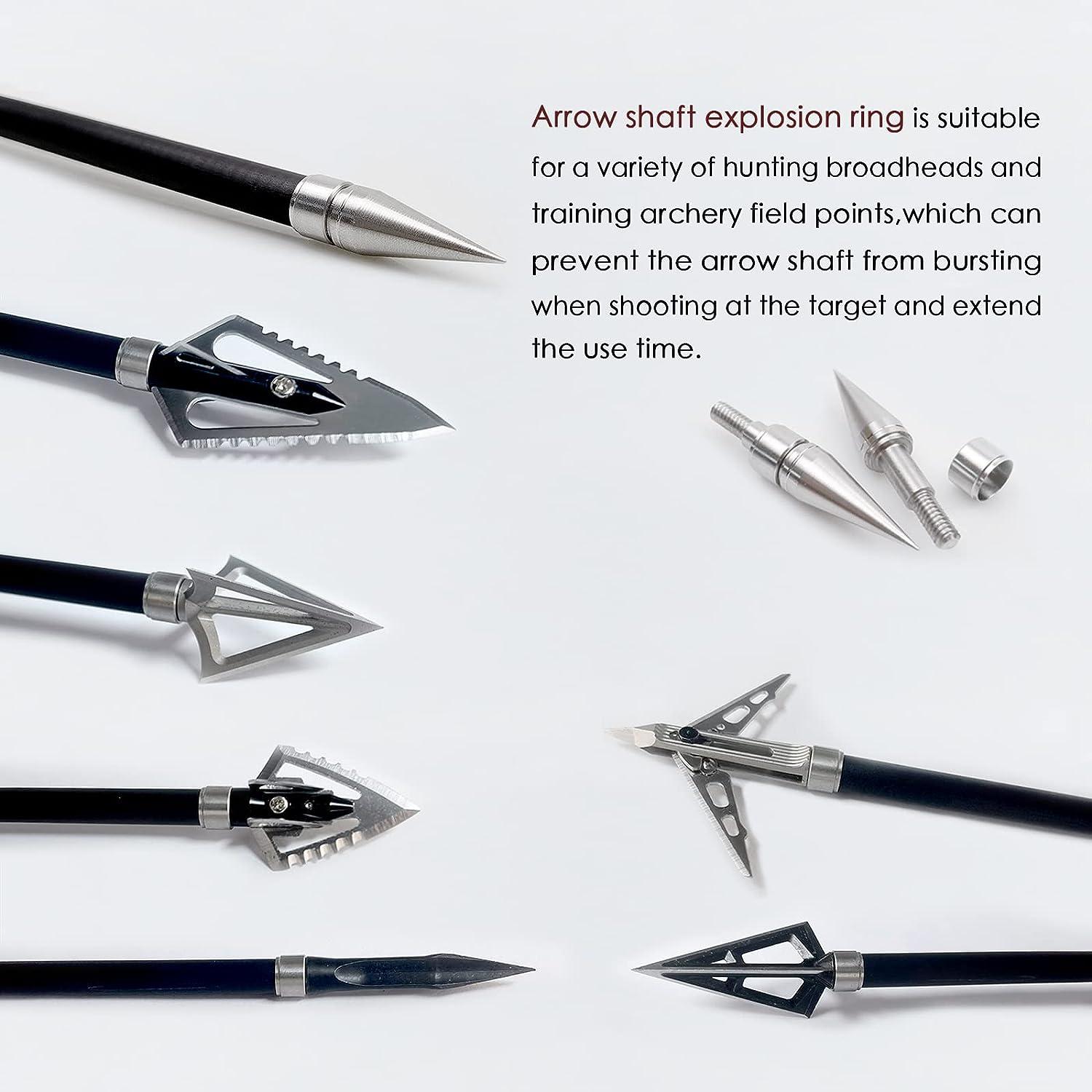 DIOLILI Archery Arrow Shaft Stainless Steel ExplosionProof Ring