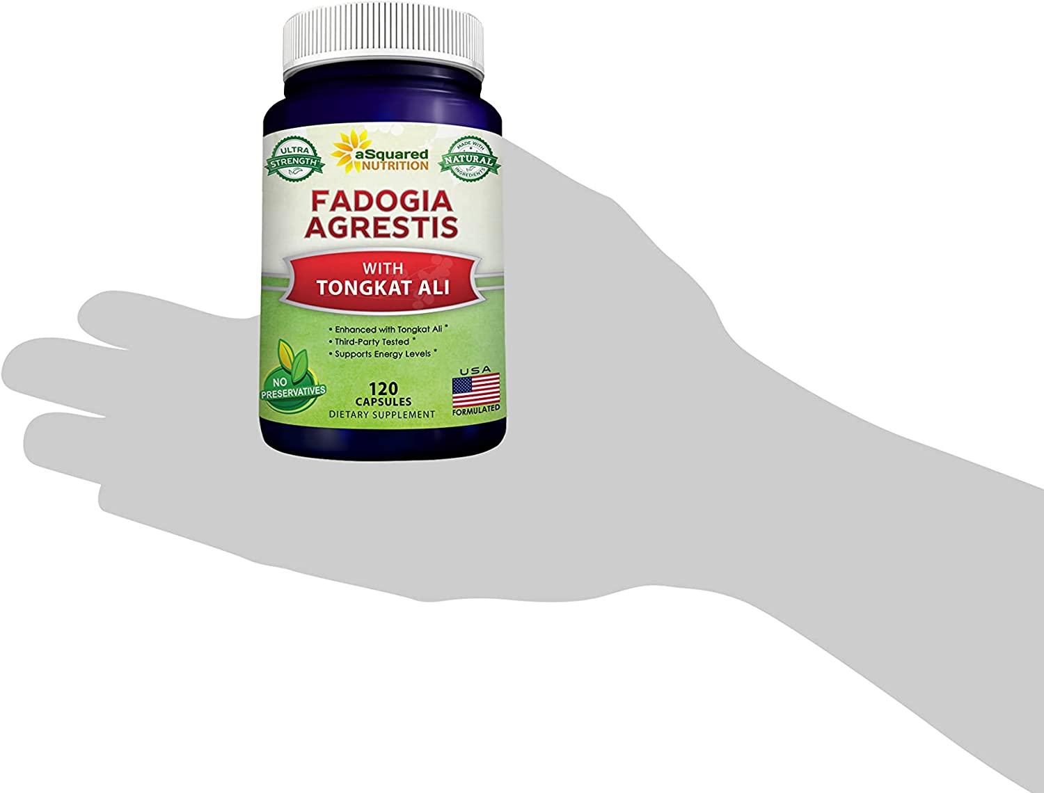 Fadogia Agrestis & Tongkat Ali Extract 120 Capsules 1000mg Fadogia