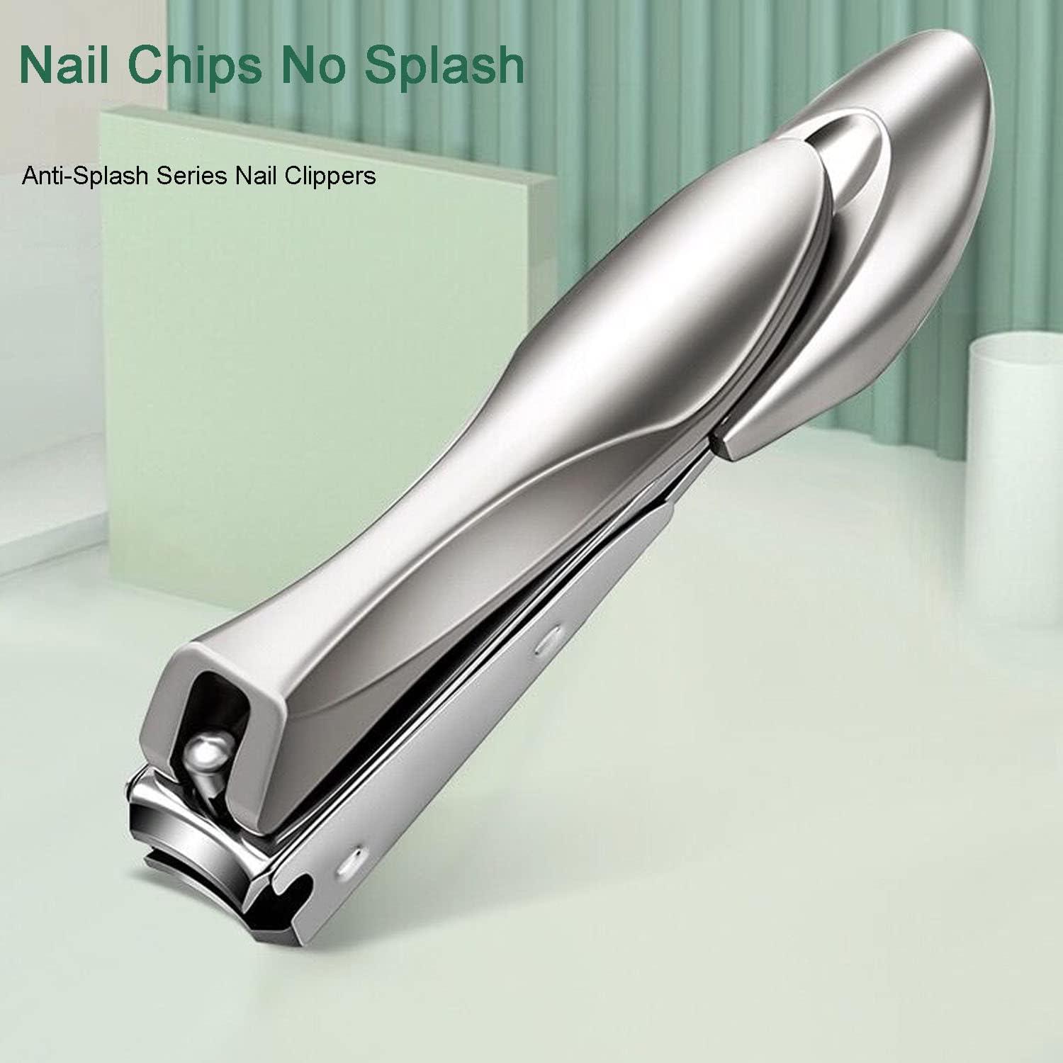 Amazon.com : GLAMFIELDS Nail Clipper with Catcher, No Splash Fingernail  Toenail Clipper Stainless Steel Nail Cutter Nail Trimmer, Good Gift for Men  and Women (MF-Large/Small) : Beauty & Personal Care