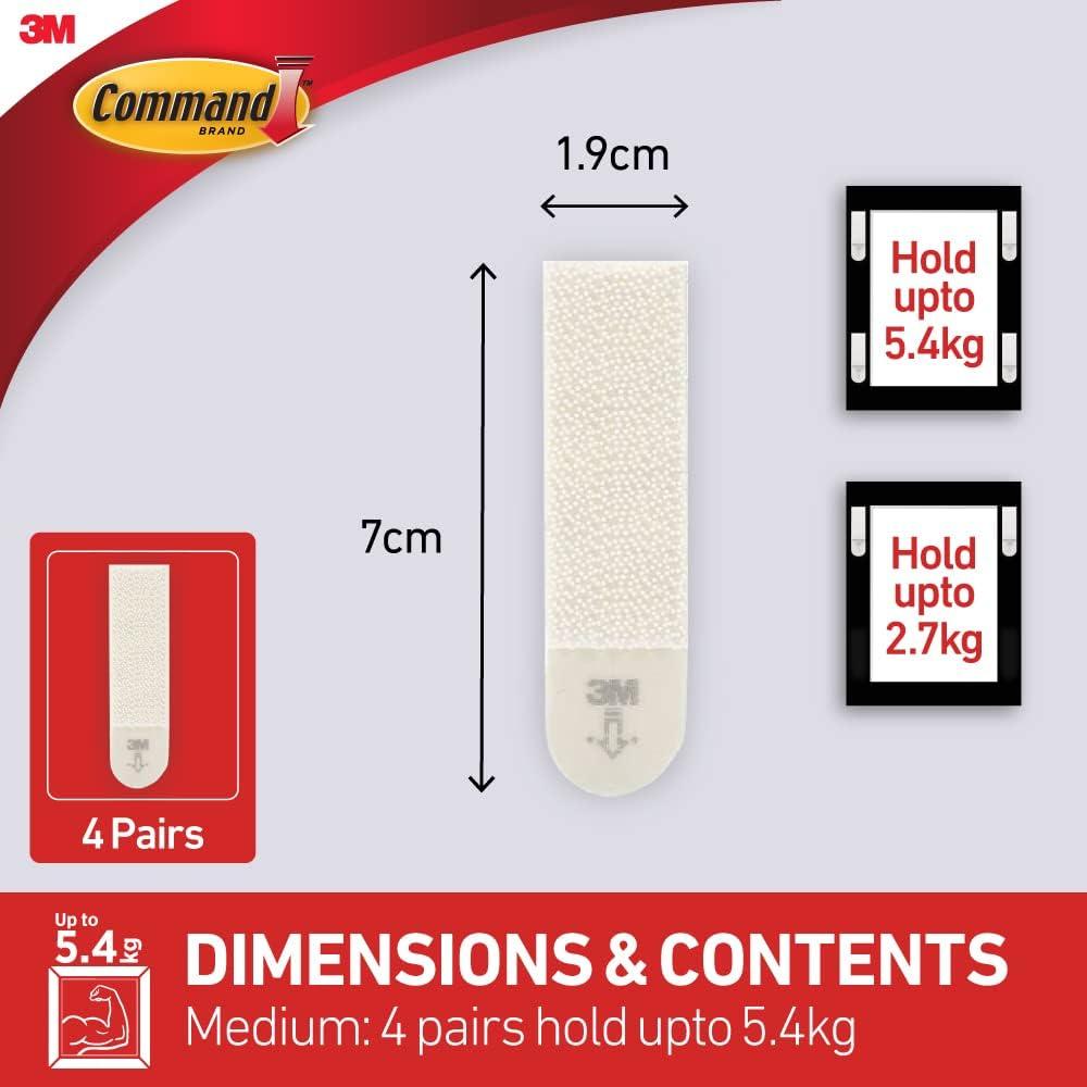 Command White 12 lb Picture Hanging Strips Decorate Damage-Free