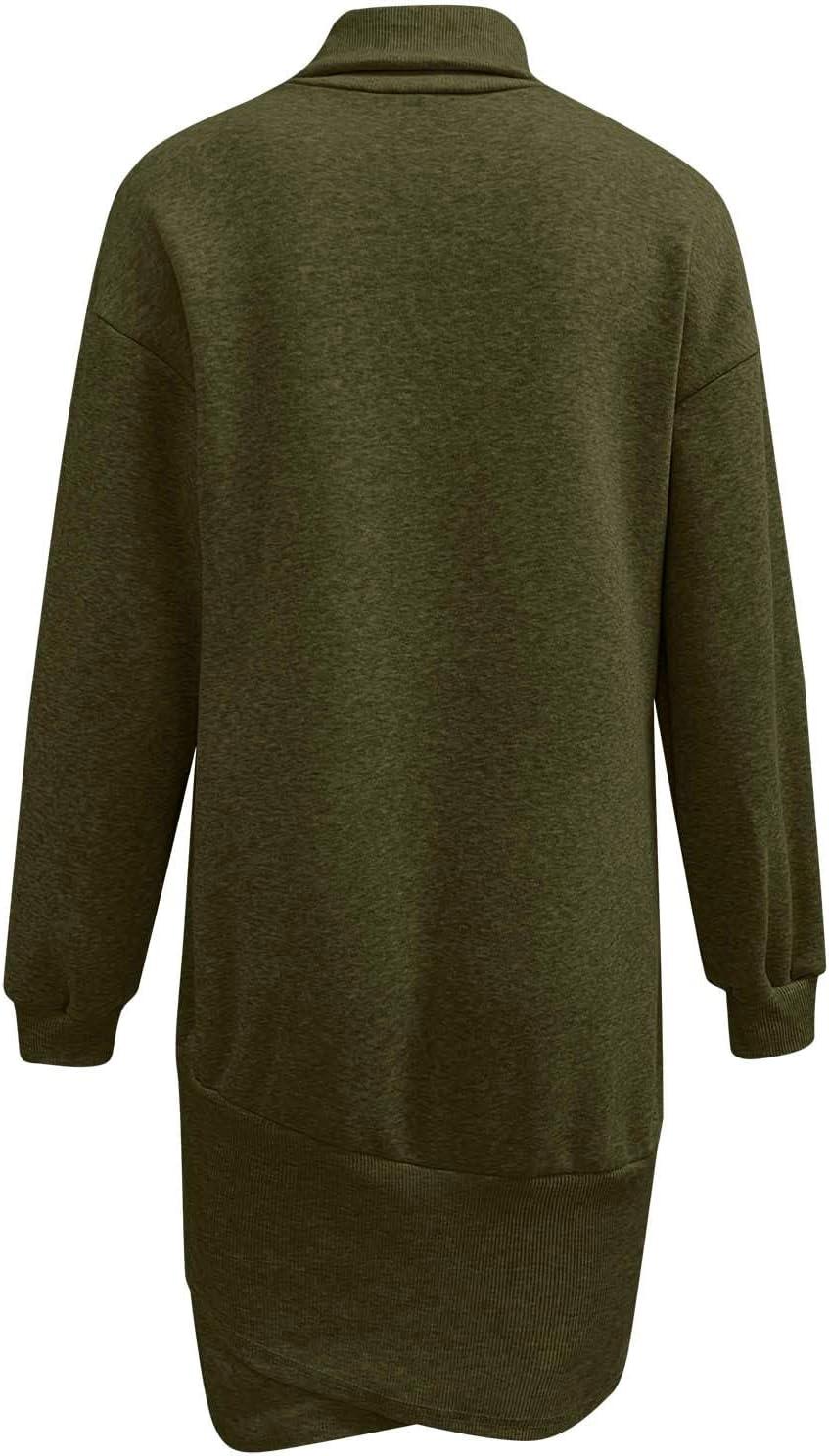 Ailezt Womens Winter Turtleneck Long Sleeve Bodycon Pullover Casual Mini Sweater  Dress Army Green Large | Buy Now with Express International Delivery |  GoSupps.com