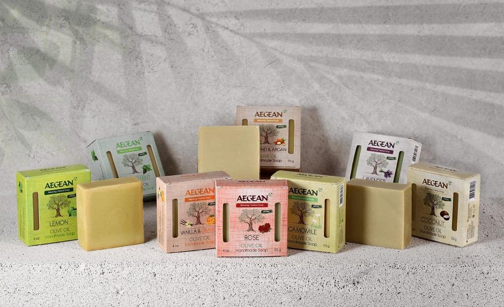 Six Handmade/Handcrafted All Natural Moisturizing Vegan Soap Bars
