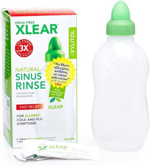 Xlear Sinus Care Rinse System With Xylitol 1 Kit 7 Piece Set