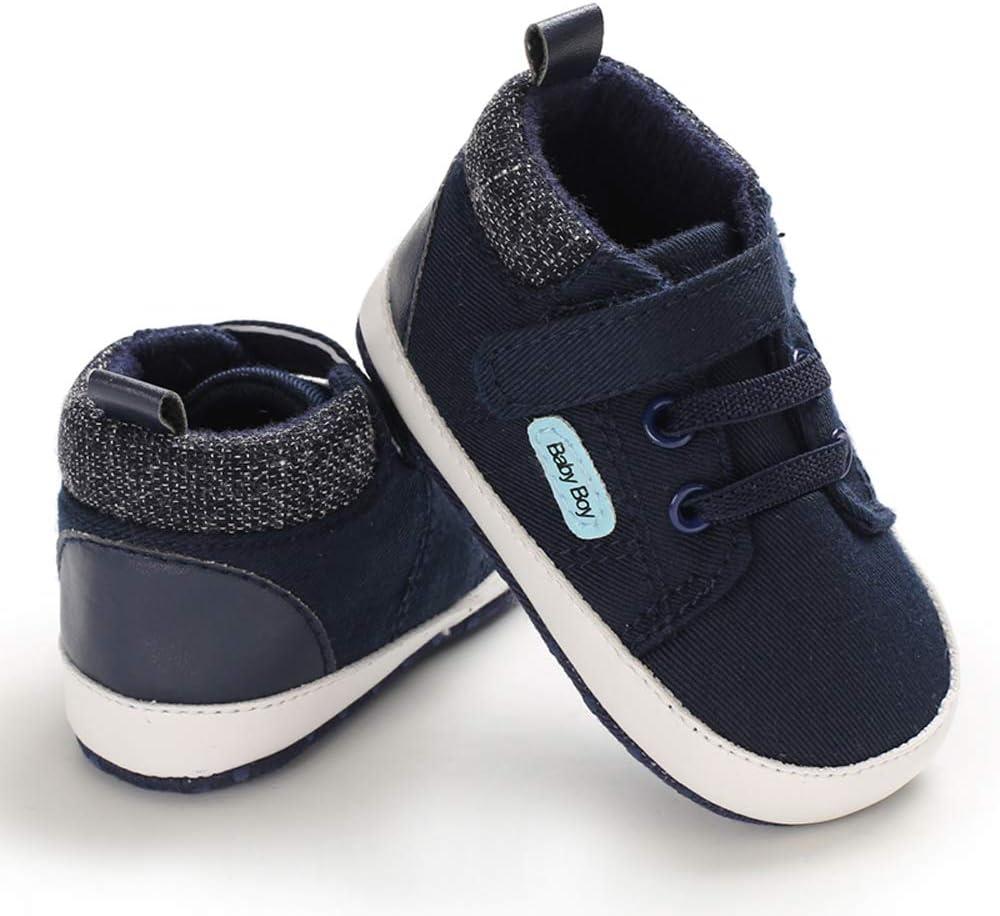 MASOCIO Baby Boy First Walking Shoes Soft Sole Anti-Slip