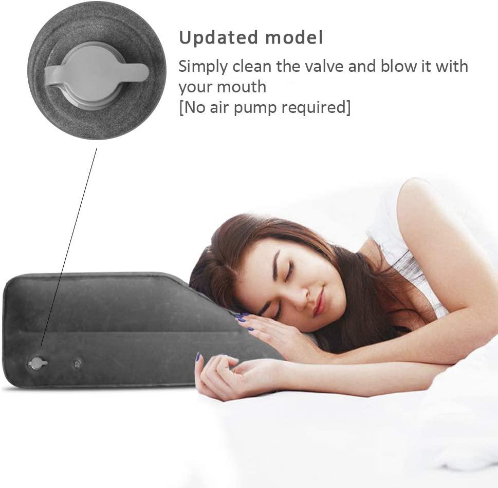 Leg Elevation Pillow, WEY&FLY Inflatable Leg Rest Pillow - Elevating Leg to  Reduce Swelling, Back Pain, Leg Pain, Hip and Knee Pain, Improves  Circulation, Ideal for Sleeping Reading Relax