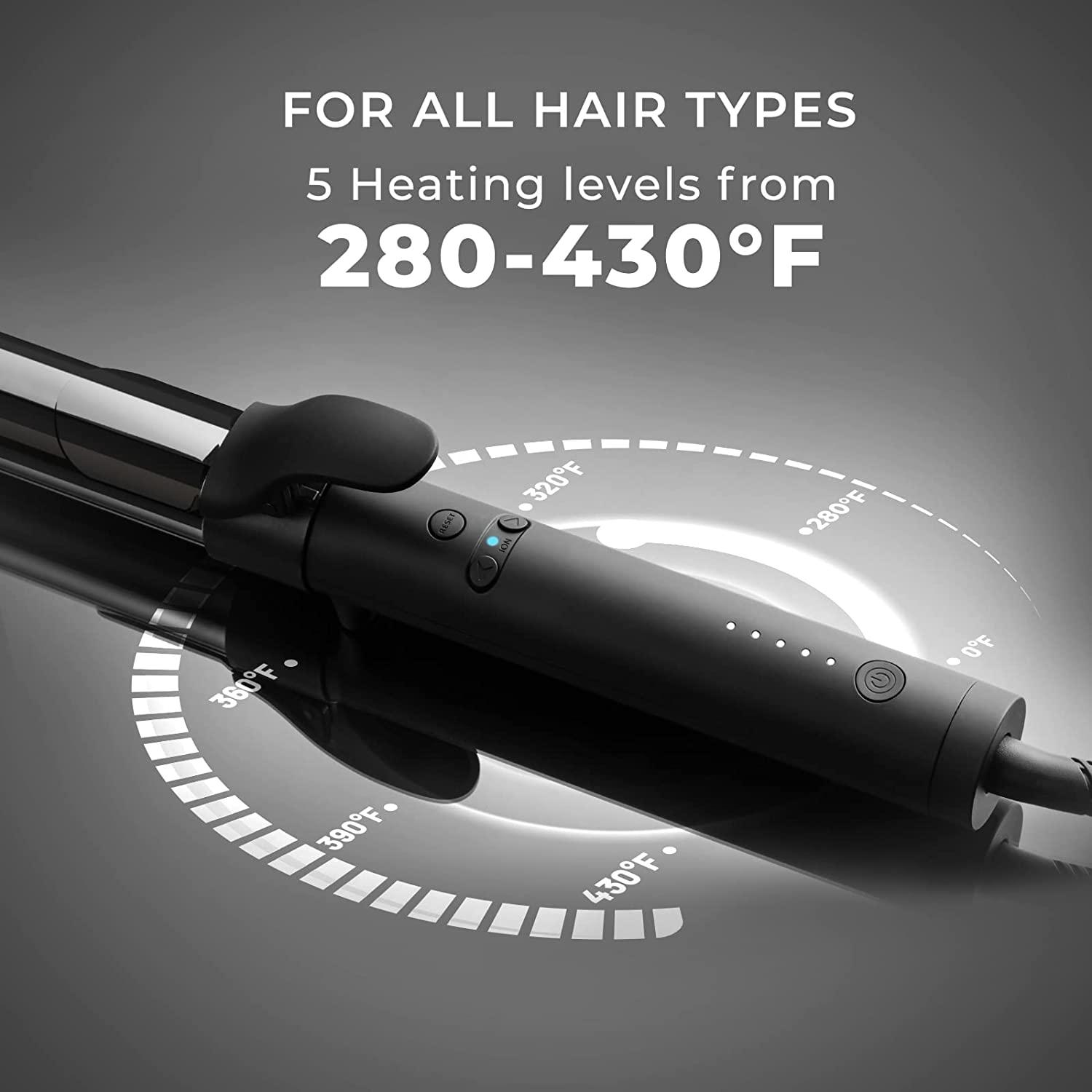 TYMO ROTA Automatic Curling Iron Wand 1 14 Inch Ionic Rotating Hair
