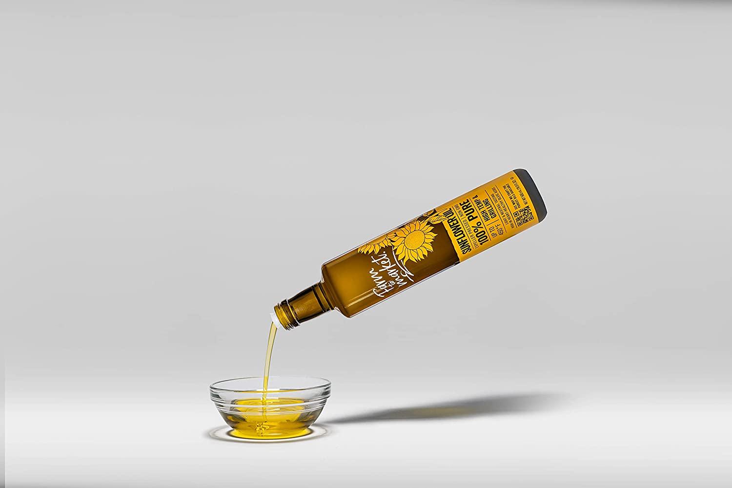 Farm To Market NGMO Expeller Pressed 100 Pure Sunflower Oil, Healthy