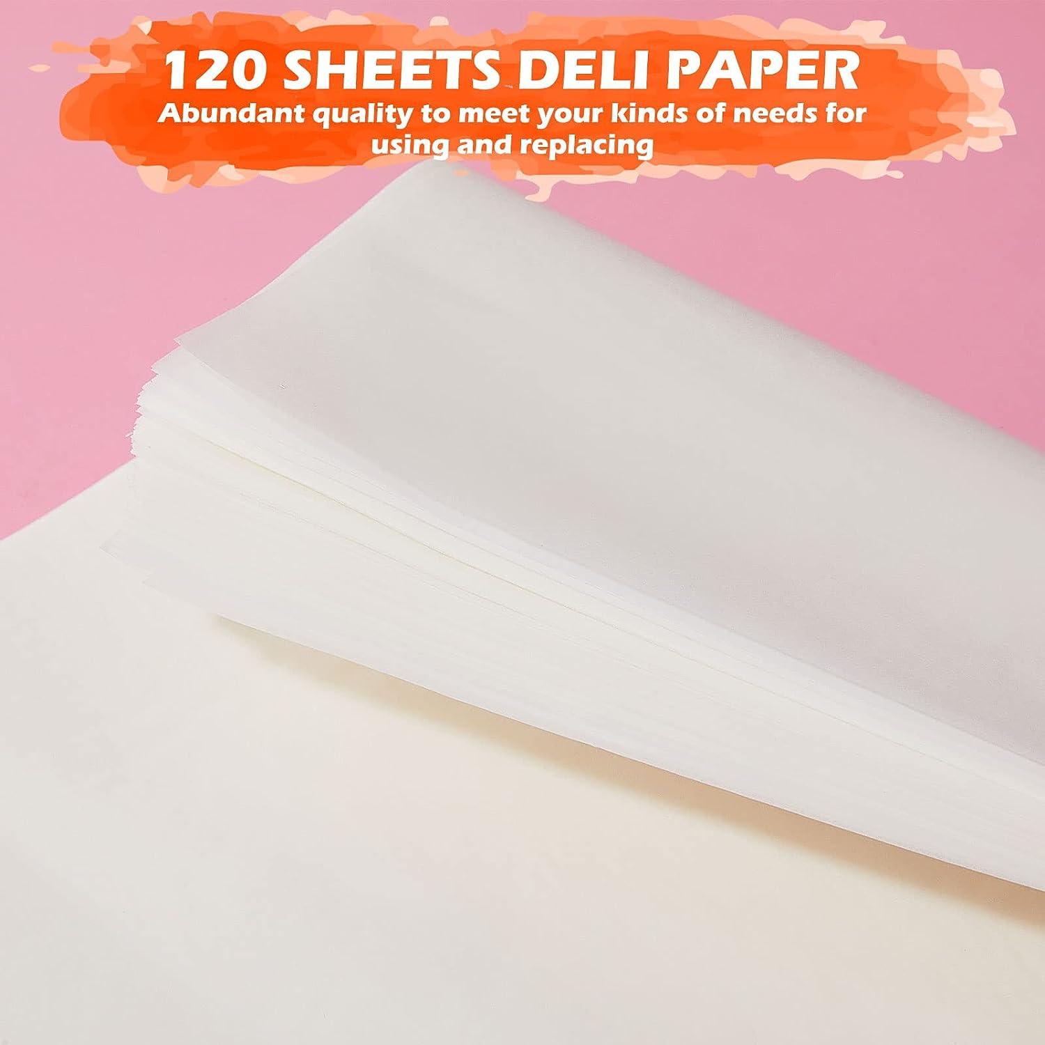 120 Sheets Deli Paper Sheets Transparent Paper Translucent Clear Paper