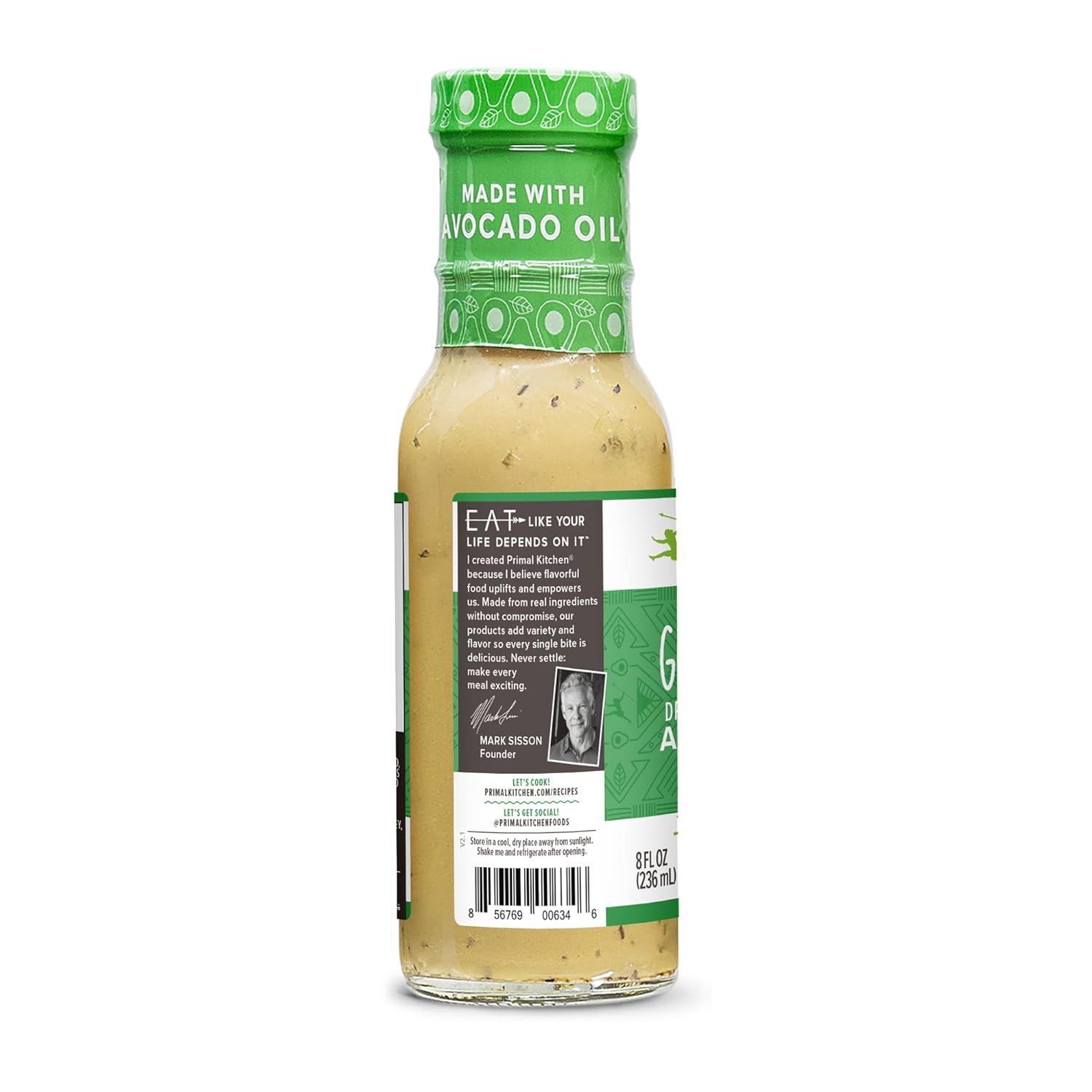 Primal Kitchen Green Goddess Dressing - 8 fl oz - Organic & Paleo-Friendly  | Buy Now with Express International Delivery | GoSupps.com