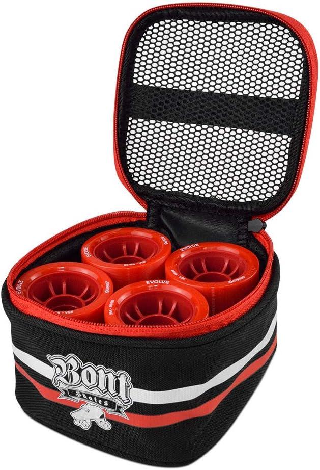 Bont Skates Quad Roller Skate Wheel Bag Holder Fits 8 Wheels Black/Pink