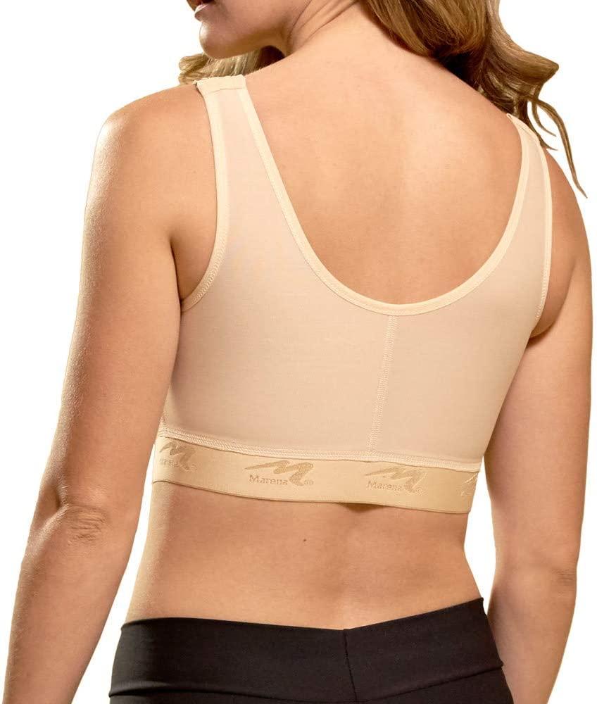 Marena Recovery Mid-Calf, Post Surgical Compression Girdle, High-Back- M,  Beige