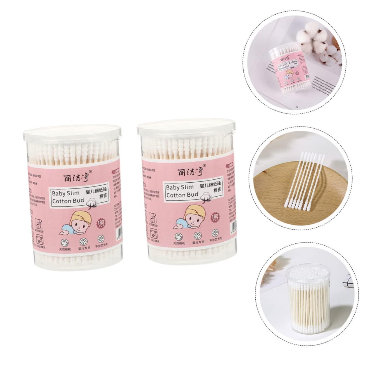 XM Culture Pet Cotton Swab Double Heads Disposable Plant Extract Pet Ear Cleaning  Essential Oil Cotton Swab for Puppy 