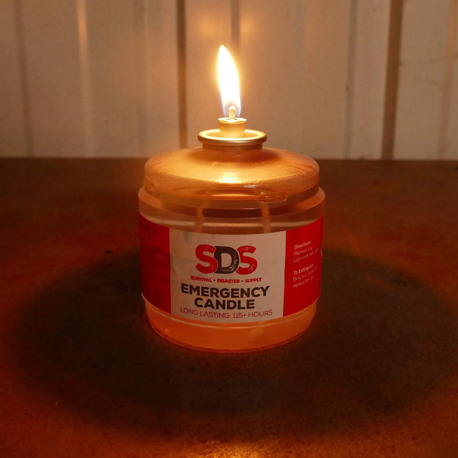 SDS Liquid Oil Candles Votive Candle Fuel Survival Candles Long Burning  Candles for Emergency Candle 115 Hours 6 Pack