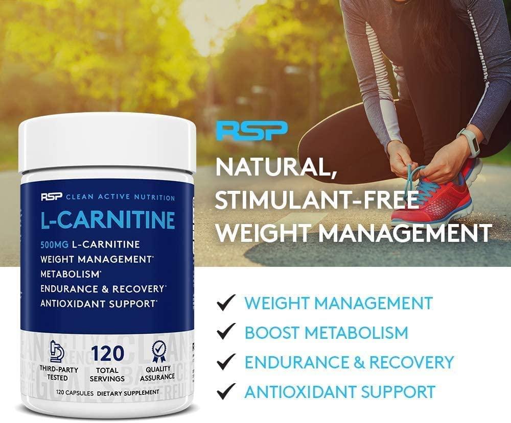 RSP LCarnitine NonStimulant L Carnitine, Weight Loss Supplement and