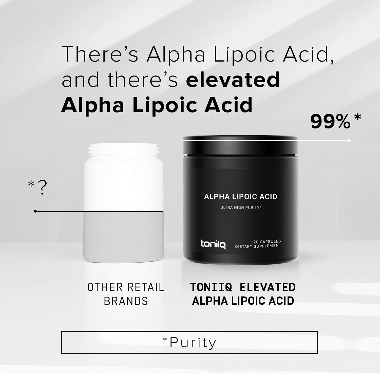 Ultra High Strength Alpha Lipoic Acid Capsules 1000mg Concentrated Formula 99 USP Standard